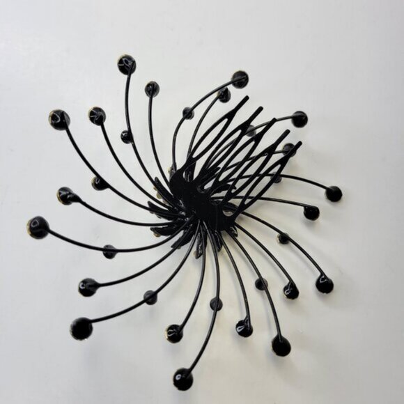Bridal Hair Pins Black Crystal HairComb Hair Accessories Jewelry - Picture 7 of 11